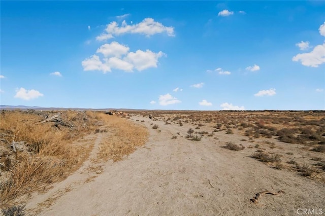 view of street with view of desert