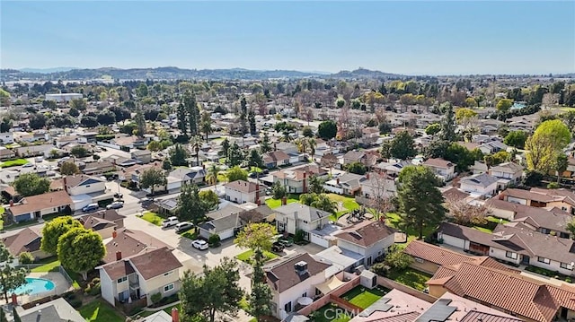 drone / aerial view featuring a residential view