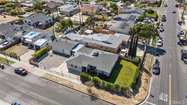 drone / aerial view featuring a residential view