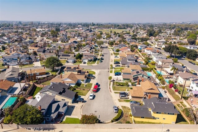 aerial view featuring a residential view