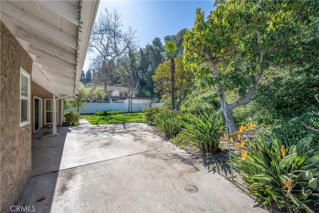 view of patio / terrace with fence