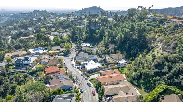 drone / aerial view with a residential view