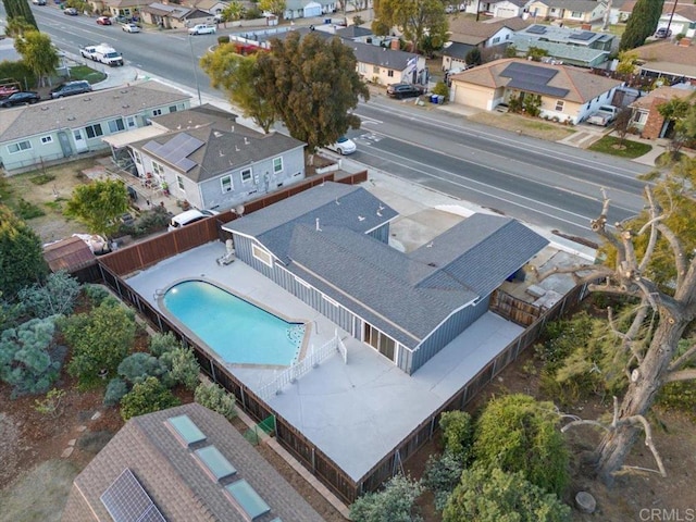drone / aerial view featuring a residential view