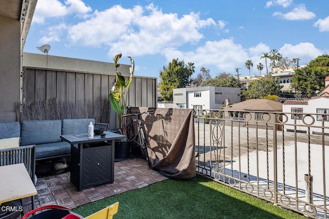 view of patio / terrace featuring outdoor lounge area