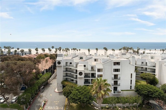 water view featuring a beach view