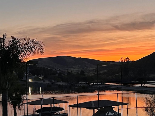 22570 Bass Pl Unit 7, Canyon Lake, CA 92587 - property view of mountains featuring a water view