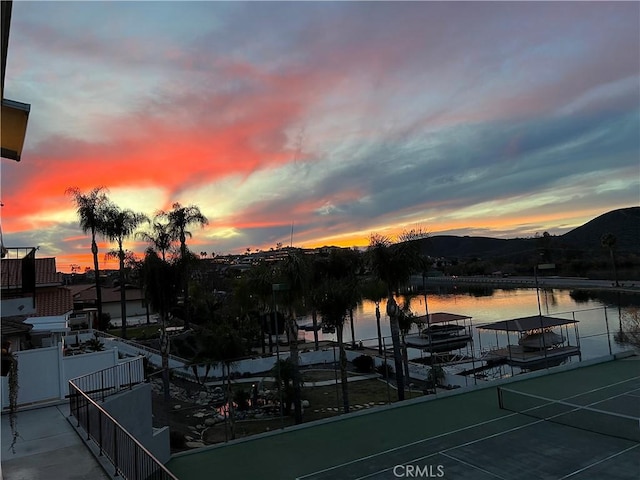 22570 Bass Pl Unit 7, Canyon Lake, CA 92587 - view of water feature featuring a mountain view and a boat dock