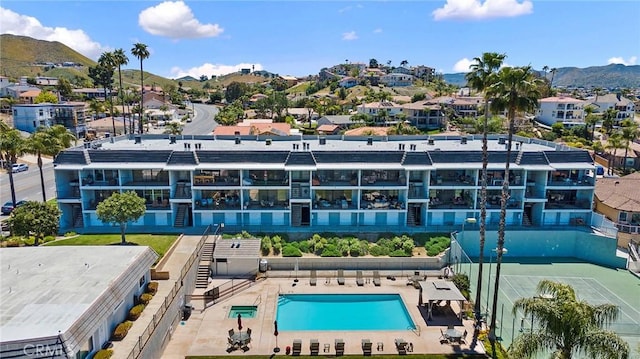 22570 Bass Pl Unit 7, Canyon Lake, CA 92587 - aerial view featuring a mountain view