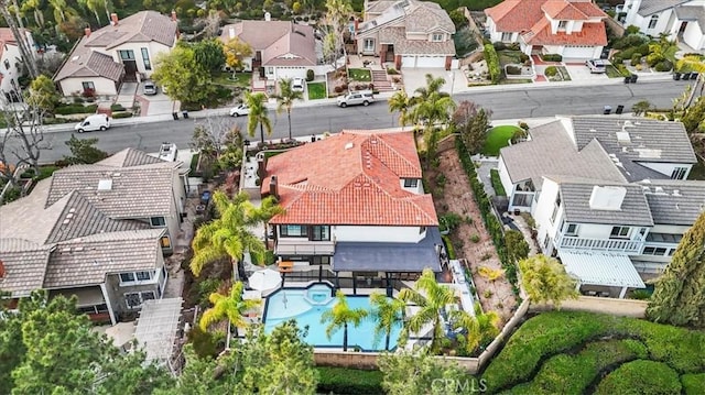 bird's eye view featuring a residential view