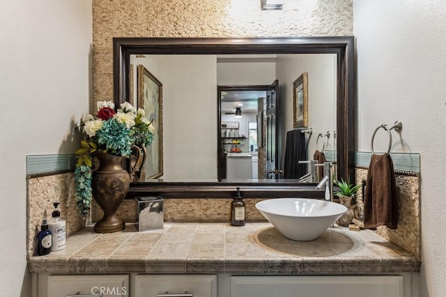 bathroom with vanity