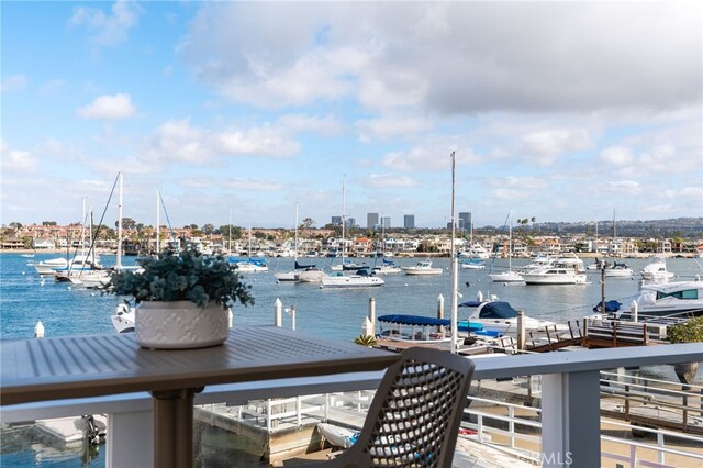207 E Edgewater Ave Unit A, Newport Beach, CA 92661 - view of dock with a water view