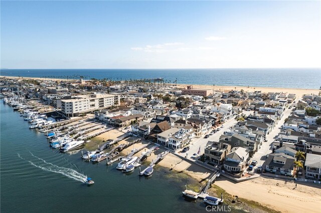 207 E Edgewater Ave Unit A, Newport Beach, CA 92661 - aerial view with a water view