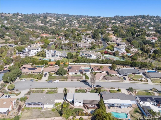 drone / aerial view featuring a residential view