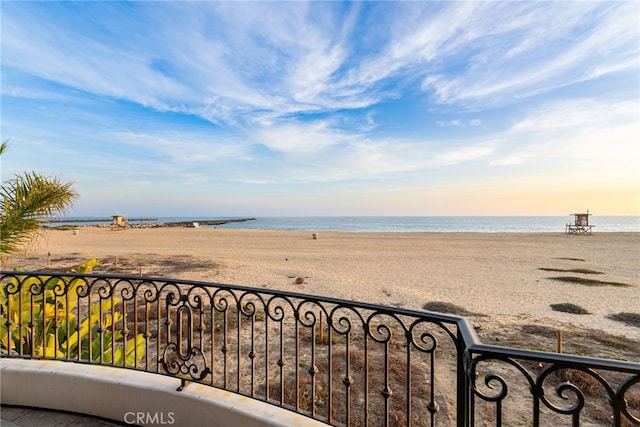 water view featuring a view of the beach