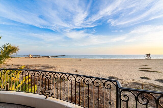 water view featuring a view of the beach