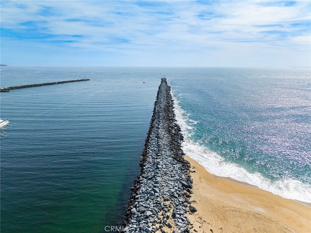 water view featuring a view of the beach