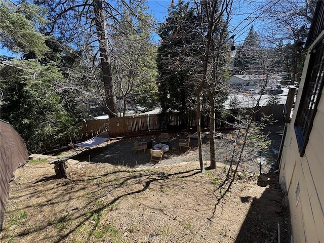 283 Walnut Dr, Lake Arrowhead, CA 92352 - view of yard featuring a fenced backyard