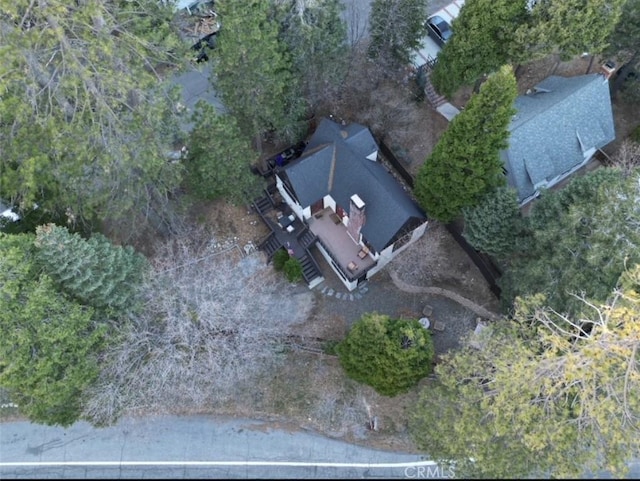 283 Walnut Dr, Lake Arrowhead, CA 92352 - aerial view of property and surrounding area