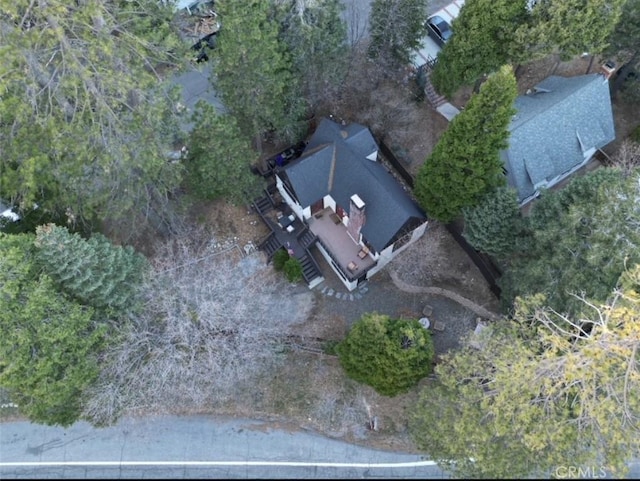 283 Walnut Dr, Lake Arrowhead, CA 92352 - aerial view of property and surrounding area
