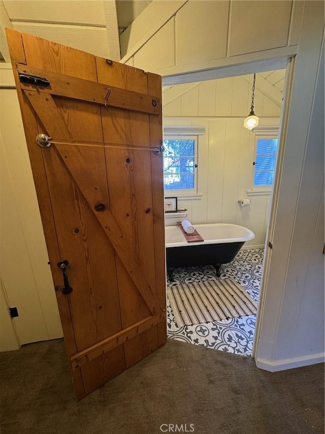 283 Walnut Dr, Lake Arrowhead, CA 92352 - bathroom with a freestanding tub