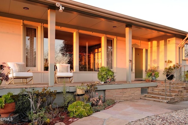 view of patio / terrace featuring a porch