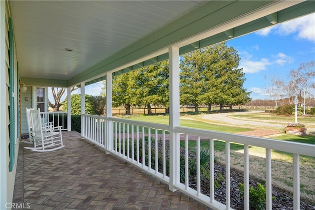 view of patio / terrace featuring a porch