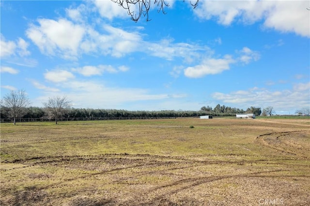 view of landscape featuring a rural view