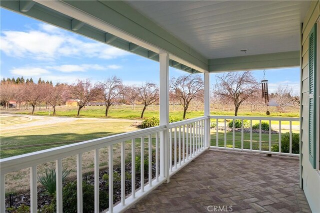 balcony with covered porch