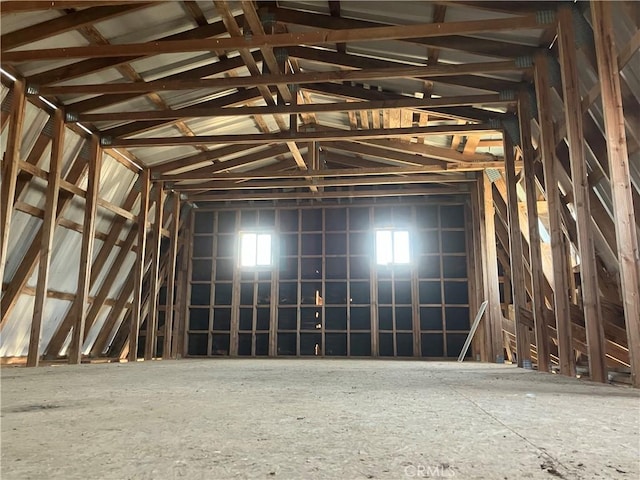 view of attic