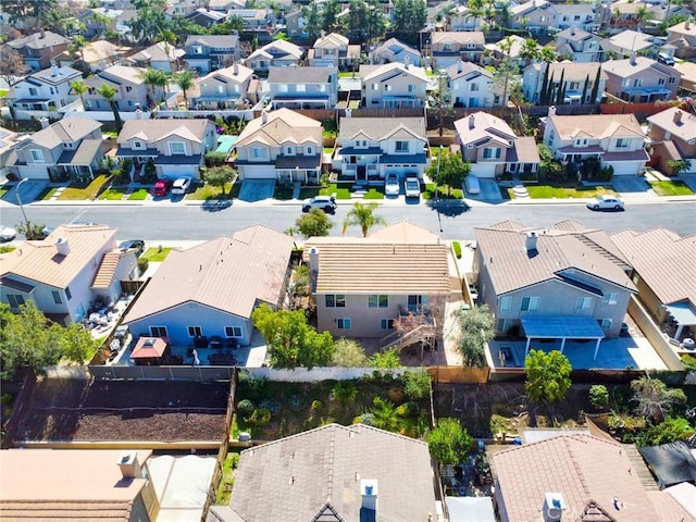 bird's eye view featuring a residential view