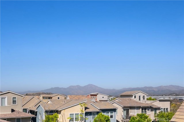 mountain view featuring a residential view