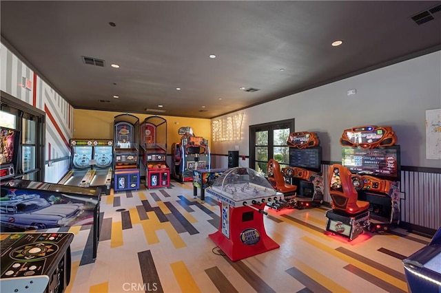 166 Natal Rd, Rancho Mission Viejo, CA 92694 - playroom with french doors and recessed lighting