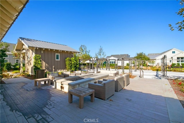 166 Natal Rd, Rancho Mission Viejo, CA 92694 - view of patio featuring a pergola and a residential view