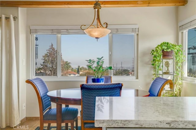 view of dining area