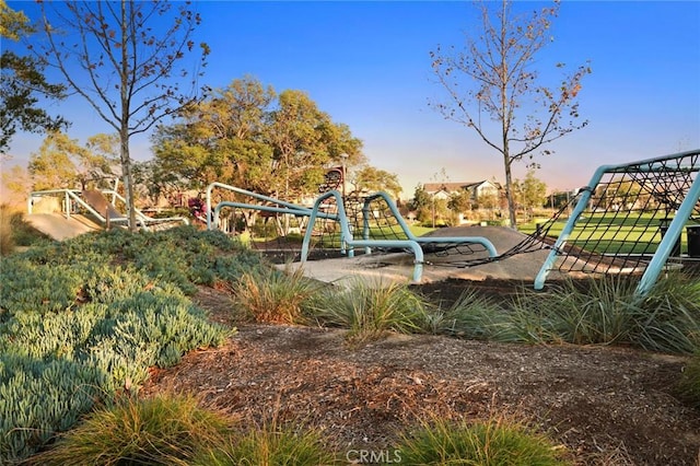 exterior space featuring playground community