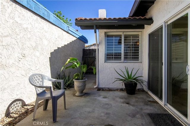 view of patio / terrace with fence