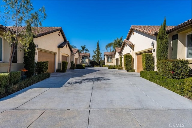 view of road featuring a residential view