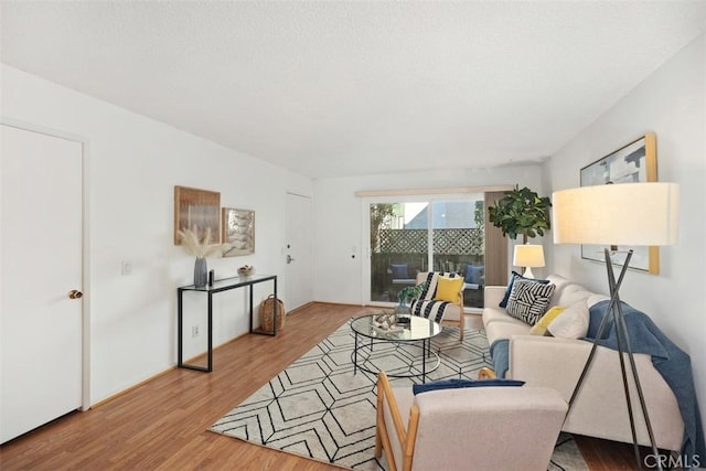 living room featuring wood finished floors