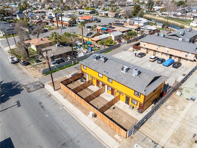 bird's eye view with a residential view