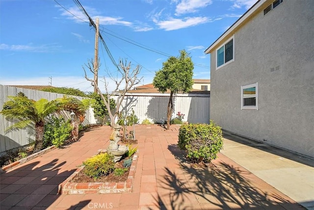 view of patio / terrace with a fenced backyard