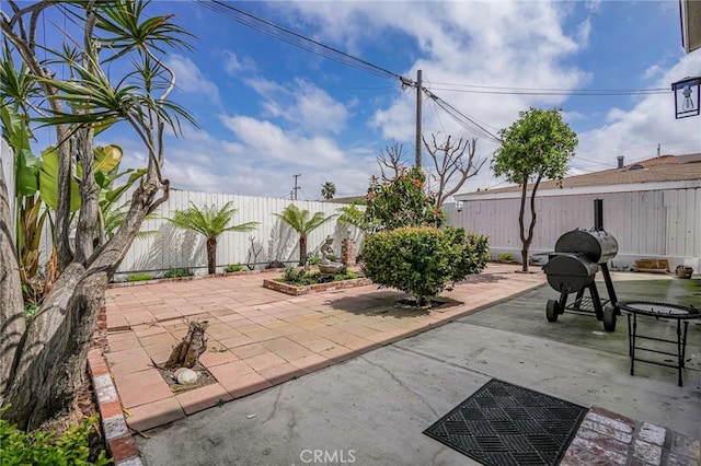 view of patio / terrace with a fenced backyard