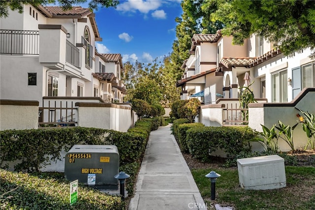 view of property's community with a residential view