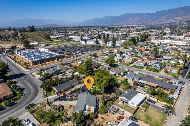 bird's eye view featuring a mountain view