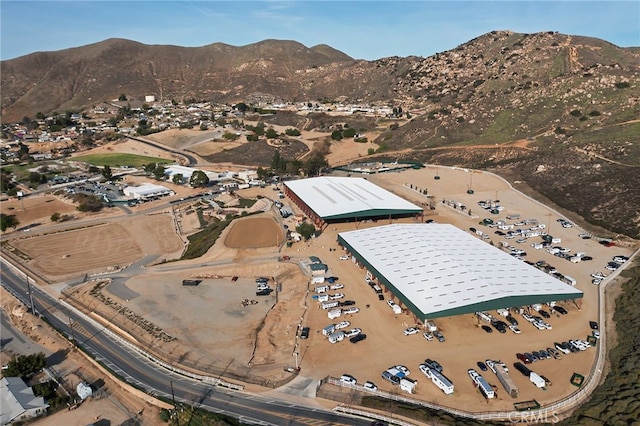 aerial view featuring a mountain view