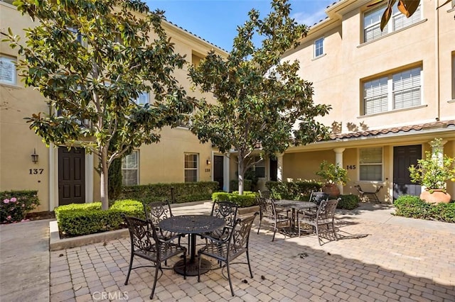 view of patio / terrace with outdoor dining area