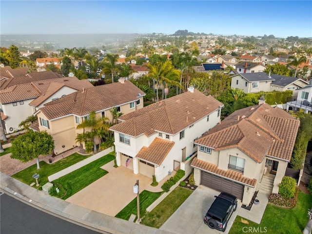 bird's eye view featuring a residential view