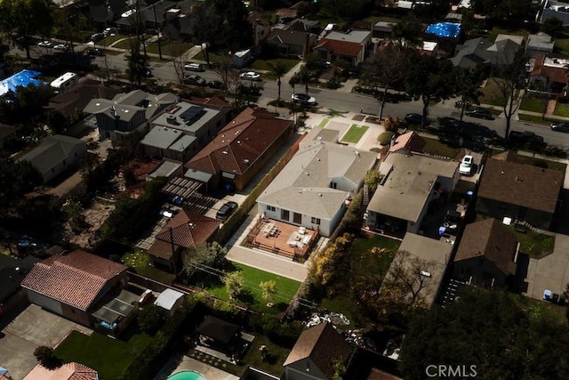 drone / aerial view featuring a residential view