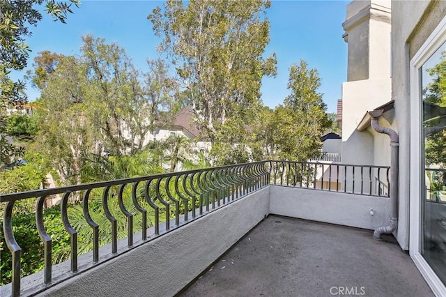 view of balcony