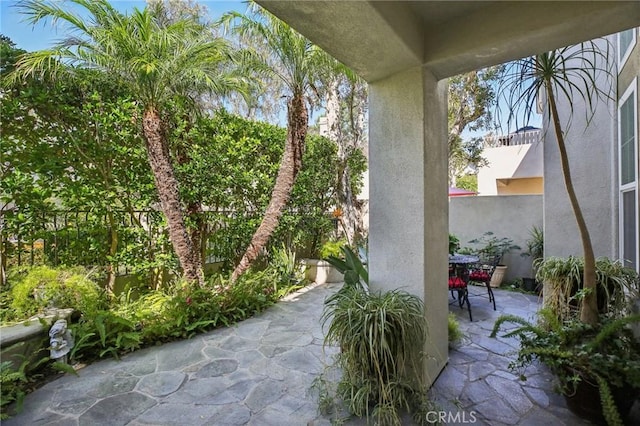 view of patio / terrace featuring outdoor dining space