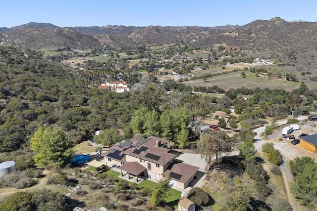 6433 Dehesa Rd, El Cajon, CA 92019 - bird's eye view with a mountain view